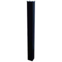43&quot;H In-Ground Steel Mounting Post, Black