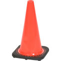 Cortina Safety 03-500-05 18&quot; Solid Orange Cone W/ Black Base