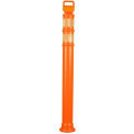 Cortina Safety 49&quot; Orange Ez Grab Delineator Post W/2ea 3&quot; Hi Reflective (Base Sold Separately)