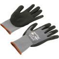 PIP G-Tek&#174; MaxiFlex Nitrile Coated Knit Nylon Gloves, Gray/Black, Large, 12 Pairs