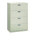 HON Brigade 4 Drawer Lateral File, 36"W, Light Gray, HON684LQ