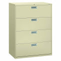 HON Brigade 4 Drawer Lateral File, 42"W, Putty, HON694LL