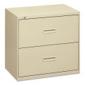 HON basyx 2 Drawer Lateral File, 30"W, Putty, BSX432LL