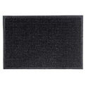 M+A Matting WaterHog Waffle Design Mat, 3x10', Fabric Border, Charcoal