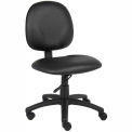 Boss Mid Back Task Chair, Vinyl, Black