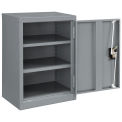 Assembled Wall Storage Cabinet, 18&quot;W x 12&quot;D x 26&quot;H, Gray