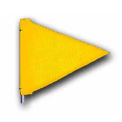 Checkers Heavy Duty Flag, 12&quot;x9&quot; Yellow, FST9024-Y