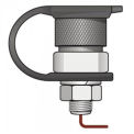 Checkers Female Quick Disconnect Base Mount w/ 6&quot; Pigtail and Debris Cap
