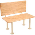 Global Industrial ADA Locker Room Bench Kit W/ Seat, Back & Pedestal, 42"W x 20"D x 17-1/4"H