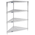 Nexel 796554 Nexel Corner Wire Shelving 24"W x 18"D x 54"H