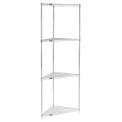 Nexel 796622 Nexel Corner Wire Shelving 32&quot;W x 24&quot;D x 86&quot;H