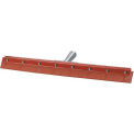 Flo-Pac Straight Red Gum Rubber Floor Squeegee -Heavy Duty Steel Frame 18&quot; - Pkg Qty 6