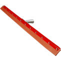 Flo-Pac Straight Red Gum Rubber Floor Squeegee -Heavy Duty Steel Frame 36&quot; - Pkg Qty 6