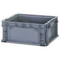 ORBIS Stakpak Modular Straight Wall Container, 16&quot;L x 15&quot;W x 7-1/2&quot;H, Gray