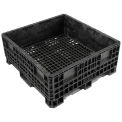 Orbis HDRS4548-19 Heavy-Duty BulkPak Container - 48&quot;L x 45&quot;W x 19-5/16&quot;H - Fixed Wall Black