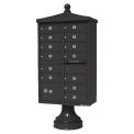 Vital CBU w/Vogue Traditional Accessories, 13 Unit & 1 Parcel Locker, Dark Bronze