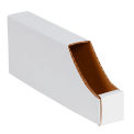 Stackable White Corrugated Bin Box, 2&quot; x 12&quot; x 4-1/2&quot;, BINB212 - Pkg Qty 50