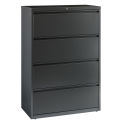 Hirsh Industries Lateral File 36&quot; Wide 4-Drawer, Charcoal, 16067