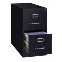 Hirsh Industries 26-1/2&quot; Deep Vertical File Cabinet 2-Drawer Letter Size, Black, 14416