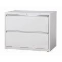 Hirsh Industries Lateral File 36" Wide 2-Drawer, Light Gray, 14984