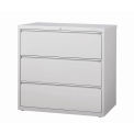 Hirsh Industries Lateral File 42&quot; Wide 3-Drawer, Light Gray, 14999