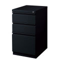 Hirsh Industries 20" Deep Box/Box/File Mobile Pedestal, Black, 18575