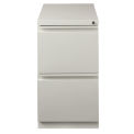 Hirsh Industries 20&quot; Deep File/File Mobile Pedestal, Light Gray, 18579