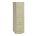 Hirsh Industries 22&quot; Deep Vertical File Cabinet 4-Drawer Letter Size Putty, 17891