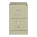 Hirsh Industries 25&quot; Deep Vertical File Cabinet 2-Drawer Legal Size, Putty, 14412
