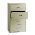 Hirsh Industries Lateral File 30&quot; Wide 4-Drawer, Putty, 14956