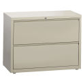 Hirsh Industries Lateral File 36&quot; Wide 2-Drawer, Putty, 14982