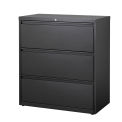 Hirsh Industries Lateral File 36&quot; Wide 3-Drawer, Black, 14986