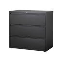 Hirsh Industries Lateral File 42&quot; Wide 3-Drawer, Black, 14998