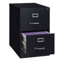 Hirsh Industries 26-1/2&quot; Deep Vertical File Cabinet 2-Drawer Legal Size, Black, 14419