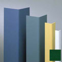 Surface Mounted Corner Guard, 90&#176;, 1-1/2&quot; Wings, 4&#39;H, Hunter GRN, Undrilled Vinyl