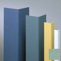 Surface Mounted Corner Guard, 90&#176;, 1-1/2&quot; Wings, 12&#39;H, Pale Jade, Undrilled Vinyl