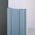 End Wall 90° Corners, 2'' Wings, 12'H W/Caps, 6"W, Pearl Gray, Recycled Vinyl