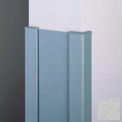 End Wall 90° Corners, 2'' Wings, 4'H W/Caps. 6" W, Silver Gray