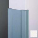 End Wall 90° Corners, 2'' Wings, 8'H W/Caps, 6"W, Linen WH, Aluminum