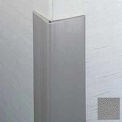 Flexible Vinyl Corner Guard, 2-1/2&quot; Wings, 3/16&quot; Radius, 8&#39;H, Gray