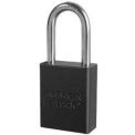 American Lock&#174; No A1106blk, Solid Aluminum Rectangular Padlock, Black - Pkg Qty 12