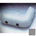 Molded Rubber Corner Bumper, 4-1/4&quot; Wing, Gray
