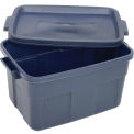 Rubbermaid RMRT140008 Roughneck Tote 14 Gallon, Dark Blue - Pkg Qty 6