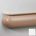 Crescent Series Vinyl Handrail/Crashrail Combination, 5-1/2&quot;H x 12&#39;L, Linen White