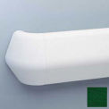 Flex-Action Triangular Handrail/Wall Guard, 5 3/8&quot; Face, 12&#39; Long, Hunter Gn