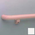 1-1/2&quot; Diameter Round Handrail, Aluminum Retainer, 12&#39; Long, Linen White