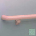 1-1/2&quot; Diameter Round Handrail, Aluminum Retainer, 12&#39; Long, Pale Jade