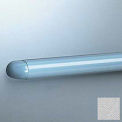 Rounded Accent Rail, 1-1/8&quot;H x 12&#39;L, Silver Gray
