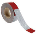 INCOM Conspicuity Reflective Tape, 11&quot; Red/7&quot; White Pattern, 13 mil Vinyl, DOT-C2, 150'Lx2&quot;W, 1 Roll
