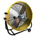 MaxxAir&#8482; 24&quot; Tilt Heavy Duty Roll-Around Tilt Portable Barrel Fan, 4000 CFM, Red